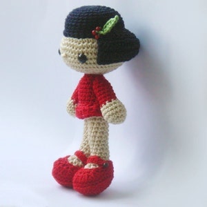 Amigurumi crochet pattern Vicky the Doll, PDF tutorial, crochet doll, stuffed doll image 5