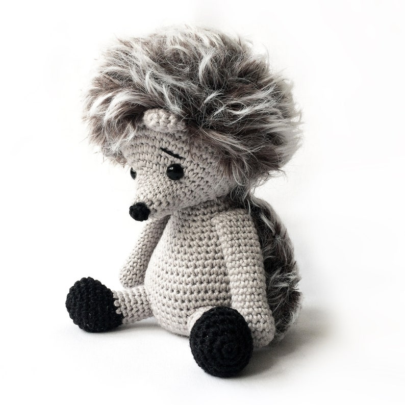 Crochet Hedgehog pattern Alvin the Hedgehog PDF, DIY download, softie, plush, stuffed toy image 2