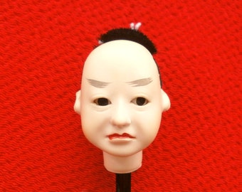 Japanese Doll Head Hina Matsuri Man Body Part #B Small Size