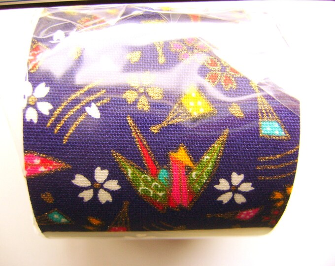 Japanese Fabric Tape Origami Crane Dark Blue Fromjapanwithlove Etsy