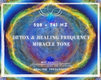 Frecuencias curativas de 528 Hz + 741 Hz: experimente el poder curativo del sonido para el bienestar físico y emocional