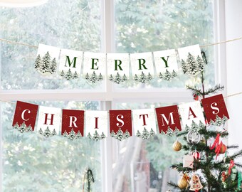 Be Merry Banner – Winterurlaubs-Deko, Schwarzer Glitzer – 2 M Lang Für Weihnachtsfeiern