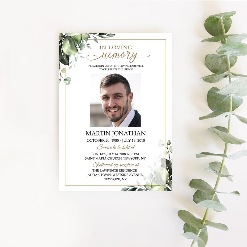 Obituary Spanish Template Etsy