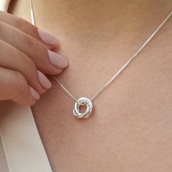 Personalized Jewelry Russian Ring Necklace Mini Russian Ring