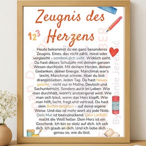 Testimony of the Heart | Loving Graduation Certificate for Children | End-of-School Gift | Encouraging Certificate | PDF to Print