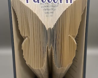 Butterfly Book Folding Pattern, Folded Book Art Pattern, Instructions, Tutorial, Measure Mark and Fold, Beginner Pattern