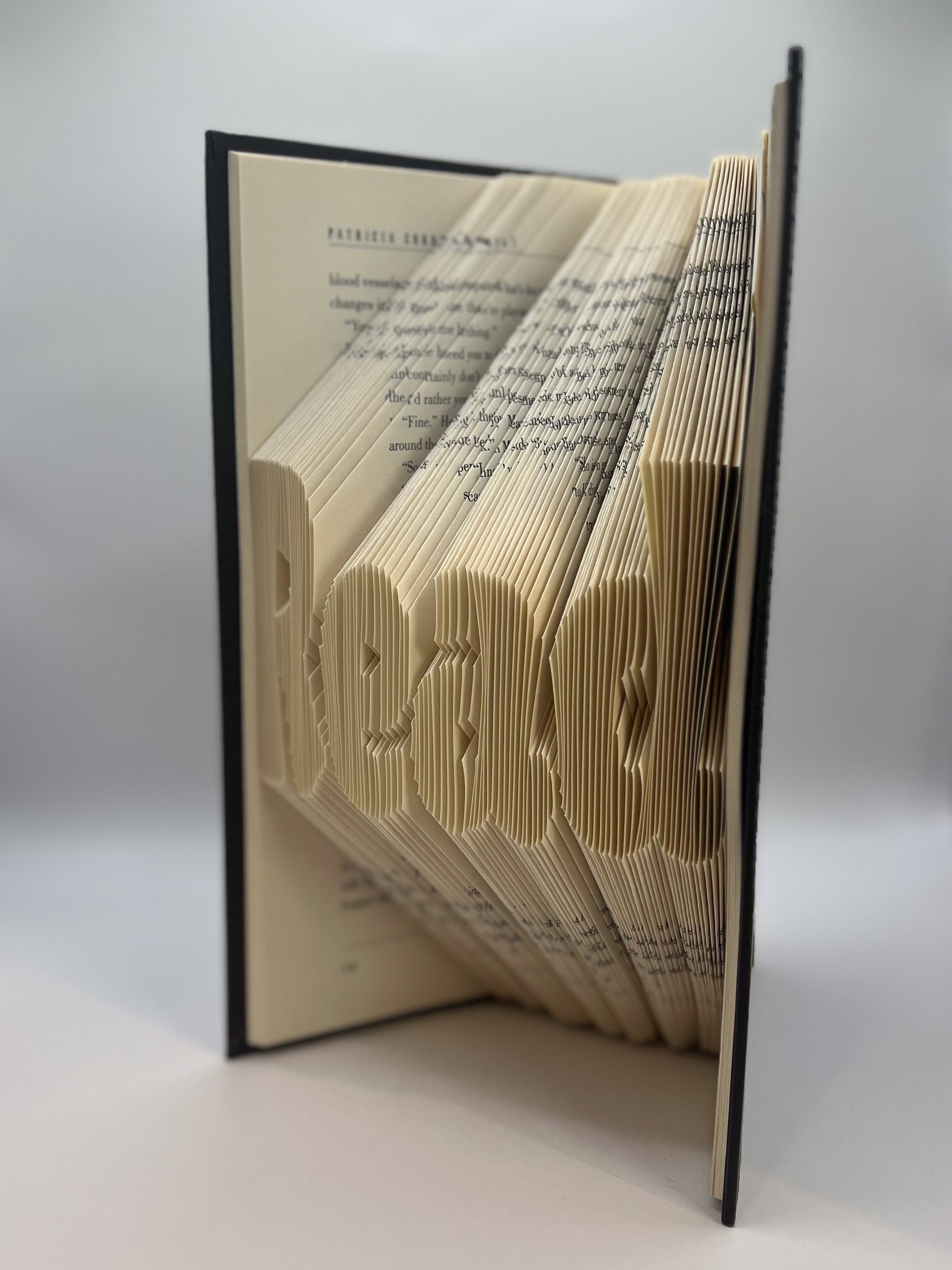 Read Pattern - Bubble Font - Folded Book Art Pattern & Instructions ...
