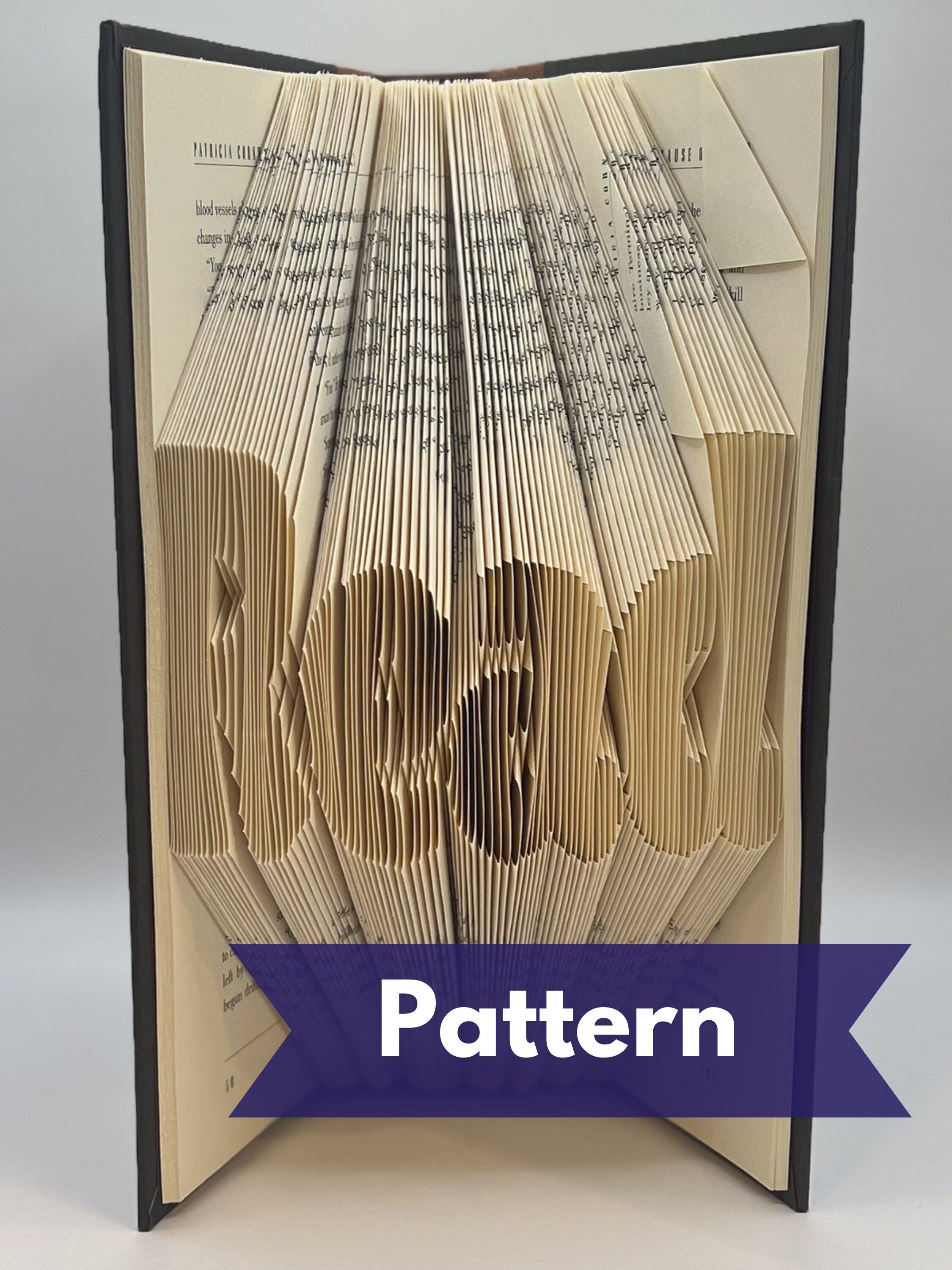 Read Pattern - Bubble Font - Folded Book Art Pattern & Instructions ...