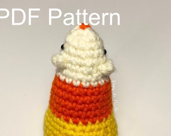 Crochet Candy Corn Rat Pattern Spooky Cute Decor Halloween Amigurumi Lovers Kids Room Unique Cat Toy