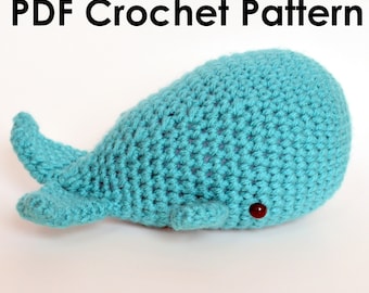 Crochet Sperm Whale Amigurumi Pattern Nursery Decor Gift for Ocean Lovers Sea Creature Adorable Oceanic Friend for Play and Display