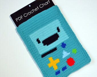 Tapestry Crochet BMO Tablet Sleeve Pattern: Cartoon Device Case (PDF Pattern)