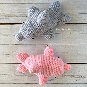 Crochet Dolphin Amigurumi Pattern Nursery Ocean Decor Ocean Lover Gift Cute Crochet Project