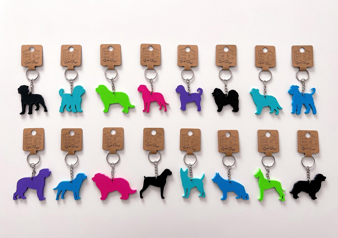 Dog Keychains. Large Breeds. Great Dane Mastiff St. Bernard German ...