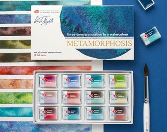 Ensemble de peintures à granuler White Nights « Metamorphose », jeu de 12 récipients