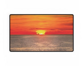 Mediterranean Sunrise Desk Mat Available in Three Sizes