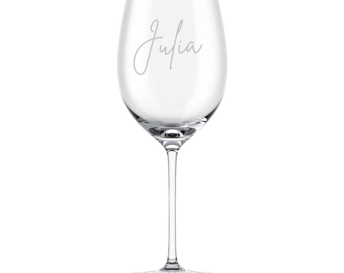 Wine glass with name engraving, personalized wine glass with photo for birthday and wedding, gifts for husband / wife red wine glass