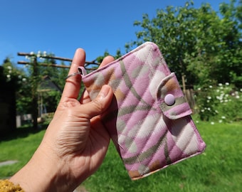Fabric Passport Cover | Slim Travel Wallet Holder, Snap Closure, Handmade Passport