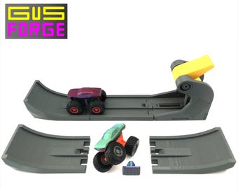 SET LANZADOR Monster Truck (Lanzador + Monster Truck + Camino + 3 rampas diferentes)