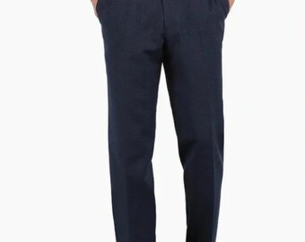 Combatant Gentlemen navy blue houndstooth trousers pants 3632