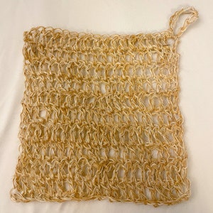 Handmade 100% Natural Jute Hemp Crochet Dish Scrubbers Eco-Friendly Dish Cloth Sustainable Dish Clean Sponge