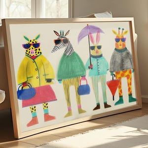 Fashion Week Art Print, Home Decor For Kids Rooms, Nursery, Bedroom, Kitchen, Dining