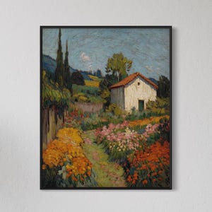 Vintage Art Prints Framed, Oil Painting Art, Antique Replica Painting, Vintage Landscape Painting, Ornate Gold Frame, Housewarming Gift