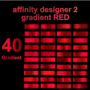 affinity designer 2 gradient,Deep red Metallic Gradient Swatches for Affinity Designer, Affinity Photo and Affinity Publisher|red Gradient