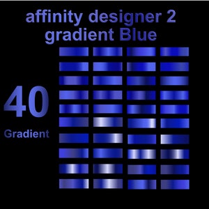 affinity designer2 gradient,Deep Blue Metallic Gradient Swatches for Affinity Designer,Affinity Photo and Affinity Publisher|Blue Gradient