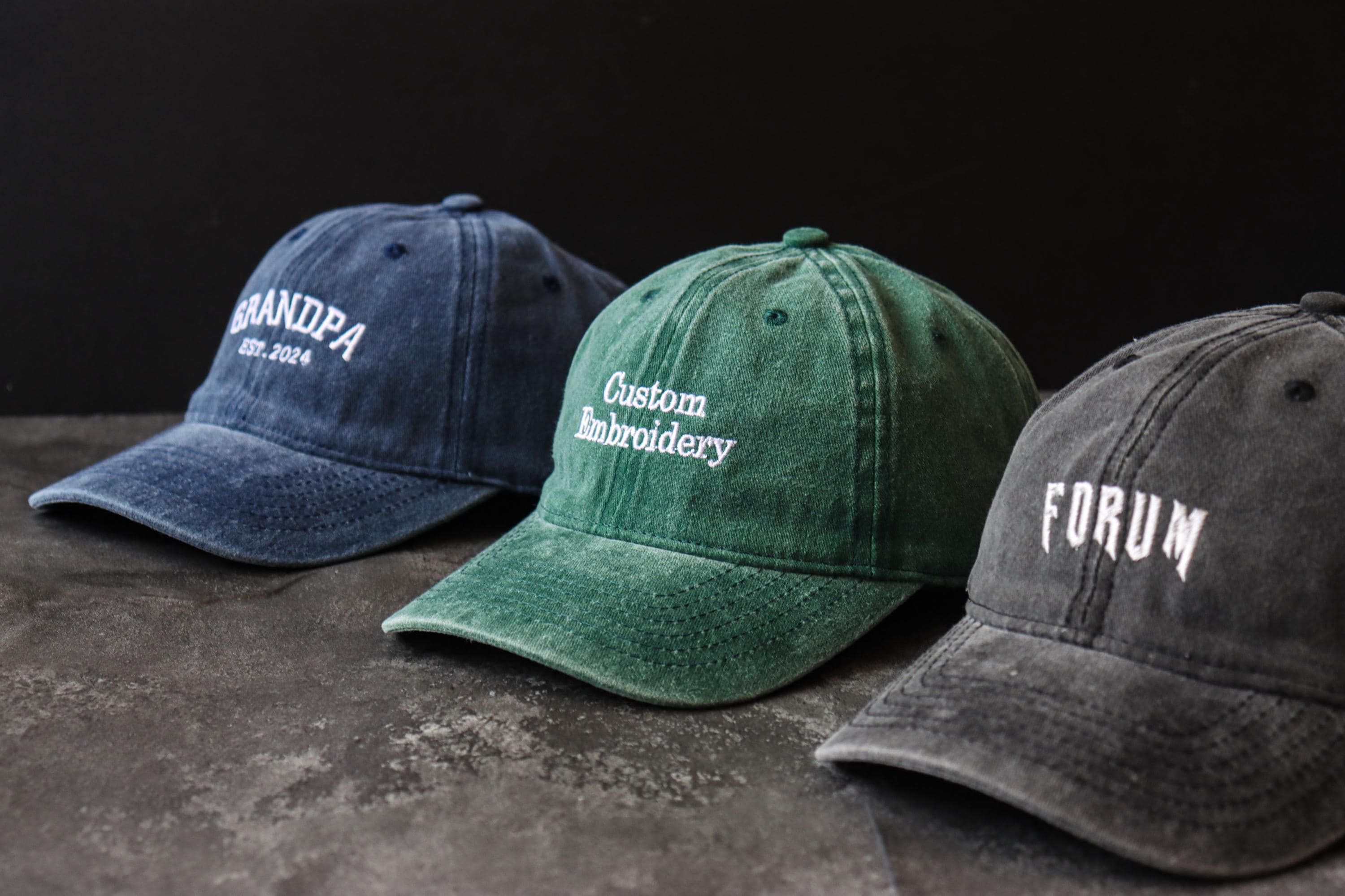 Personalized Embroidered Unisex Cap With Your Text for