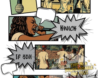 Hip Hop Comics Vol 3 Crime Mob Knock if You Buck Digital PNG file ***