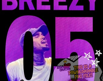 Chris Brown Breezy Bowl Concert SVG FILE!** (front pocket/ 2 full back)