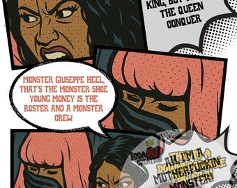 Hip Hop Comics Volume 1 Nicki Minaj Monster PNG File download**