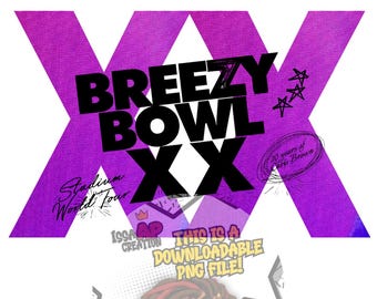 Chris Brown Breezy Bowl Concert SVG FILE!** (front pocket/ full back)