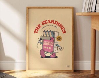 The Stardines – Original Lisbon Wall Art, Illustration Poster Print