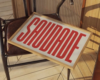 Saudade – Original Portuguese Wall Art, Typography Poster Print