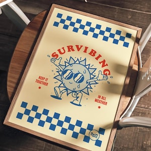 Survibing – オリジナルウォールアート、イラストポスタープリント