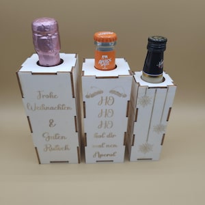 ギフトボックス小瓶、クリスマス、大晦日、小物レーザーカットファイル、木の厚さ3mm、：svg、ai、dxf、lbrn、XTool、pdf