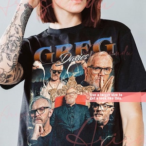 Limitowana koszulka vintage greg davies, prezent dla kobiet i mężczyzn, koszulka unisex