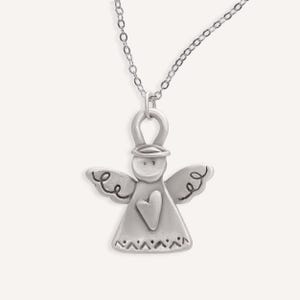 Angel Of Love Pewter Necklace by Lisa Leonard Designs Holiday Charm Jewelry image 2