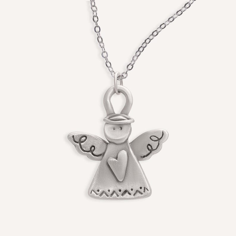 Angel Of Love Pewter Necklace by Lisa Leonard Designs Holiday Charm Jewelry image 2