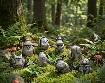 Cuddle Crew Safari Division Set of Three Pewter Figures by Lisa Leonard Designs