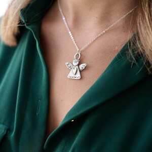 Angel Of Love Pewter Necklace by Lisa Leonard Designs Holiday Charm Jewelry image 3