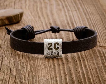 Equitable Leather Verse Bracelet Christian Faith Bracelet Jewelry by Lisa Leonard Designs