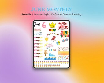 June Monthly Sticker Sheet