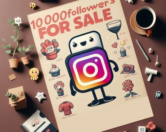 10 000 abonnés Instagram , LIVRAISON RAPIDE , Haute qualité