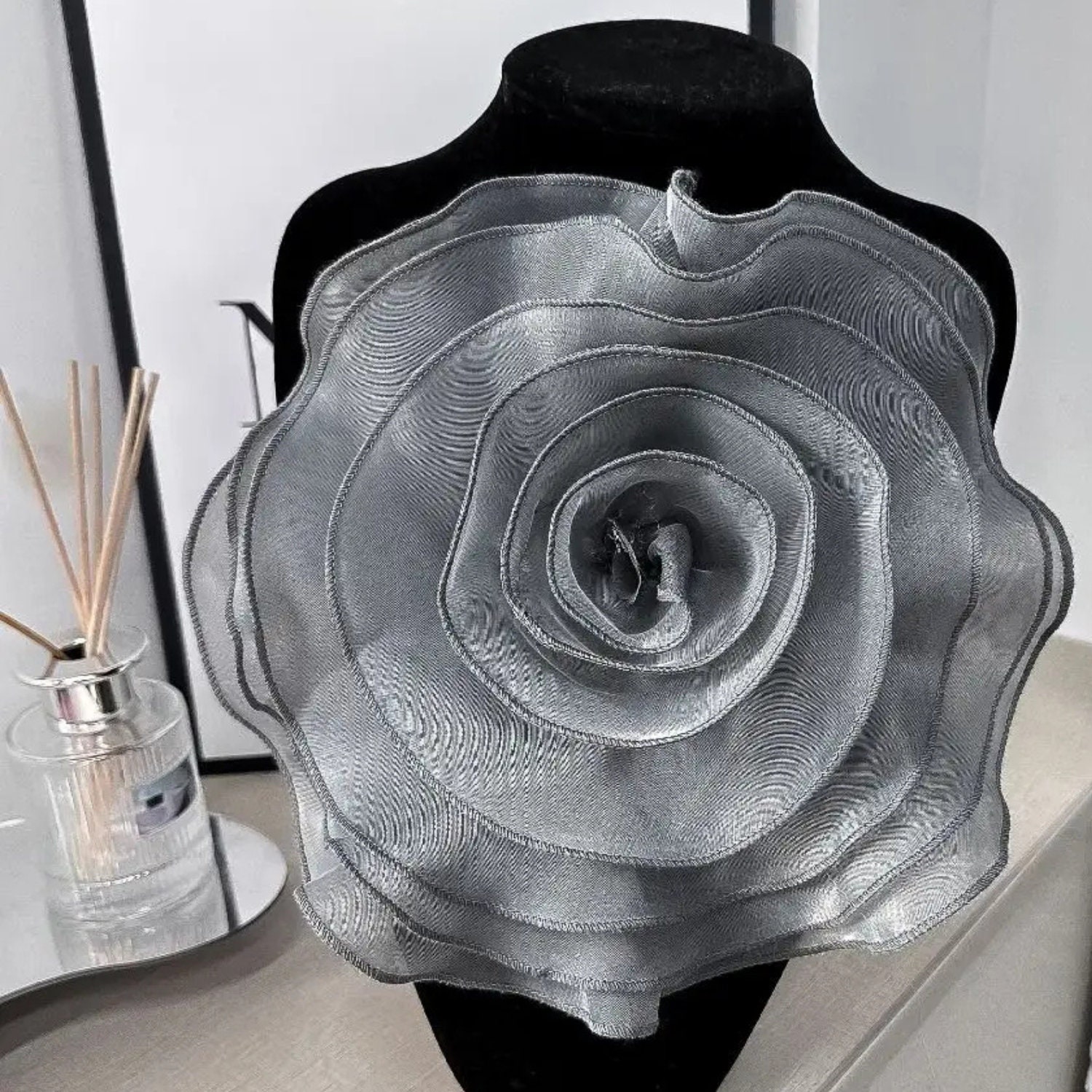 Oversized Fleur Brooch in 