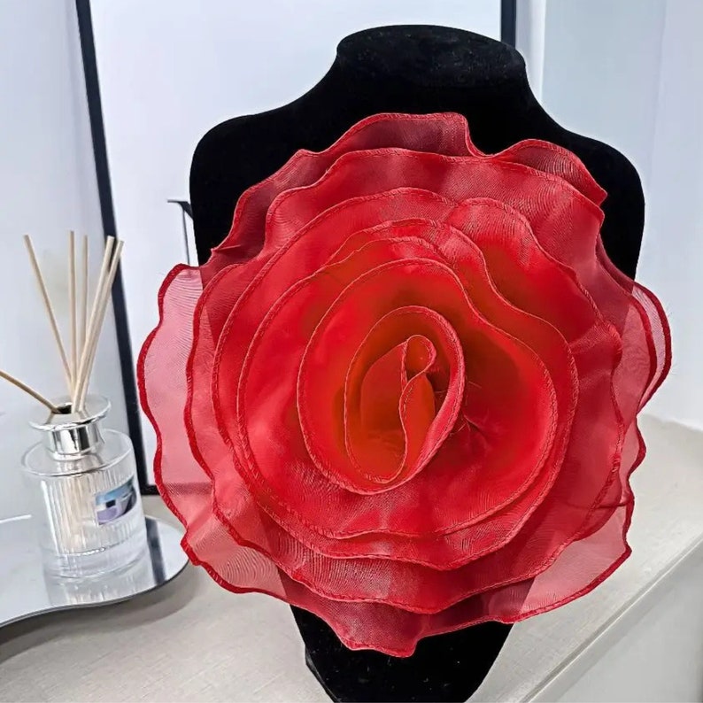Flower Brooch Organza main image 0