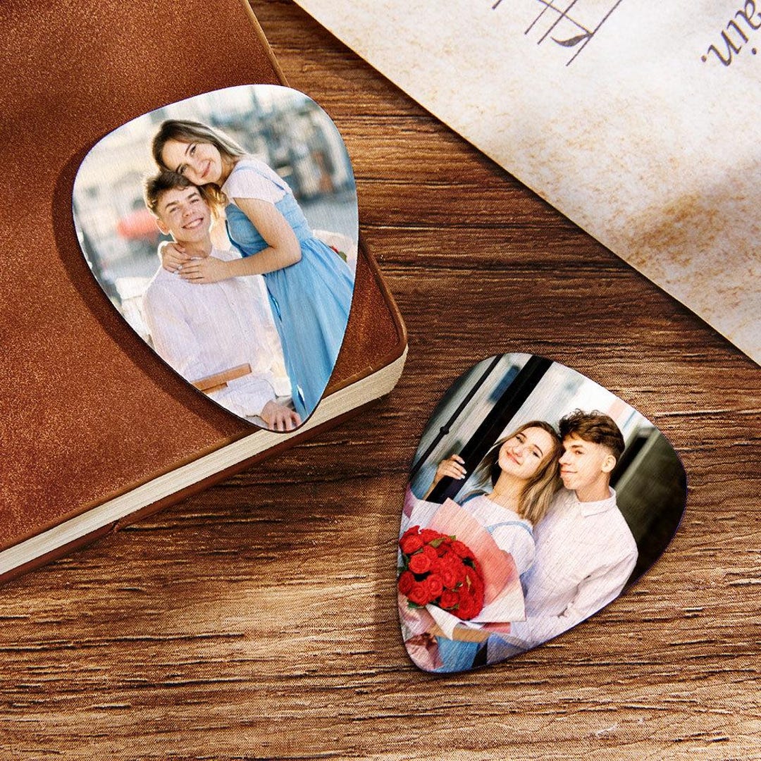 Custom Photo Guitar Picks – 10 Picks! Personalized Text, Custom ...