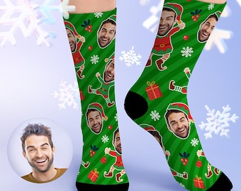 Personalized Photo Socks . Custom Photo Adults and Kid Socks - Great Christmas and Holiday Gifts or Just Because.
