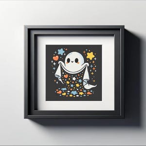 Ghost Cross Stitch Pattern PDF